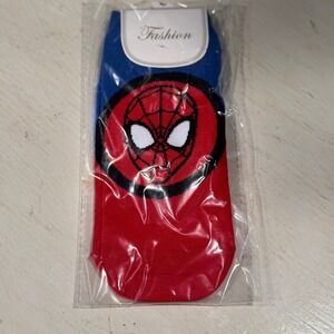 Kids Spider Man Socks Blue Red Fashion Crew‎ Socks